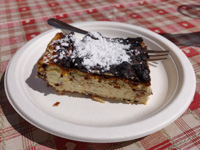 La torta di ricotta e cioccolato della Malga Larici di Sotto