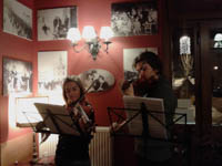 Concerto violini ristorante adler