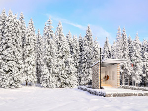 Sacello votivo di Granezza nella neve