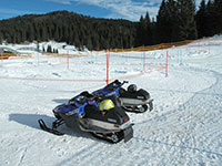 Campomulo parco giochi sulla neve tracciato motoslitte