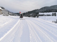 Battitura piste in corso