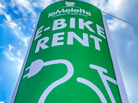 Insegna E-bike Rent leMelette ad Asiago